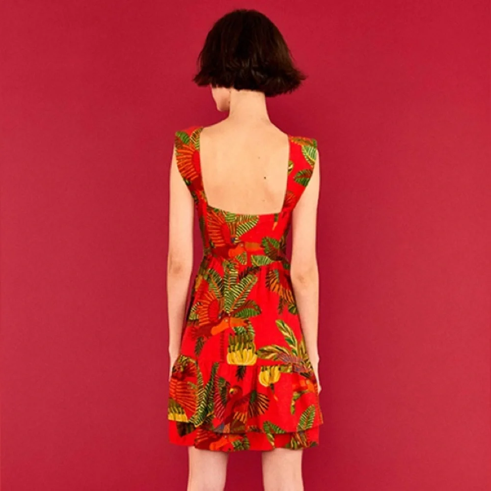 FARM Rio Red Tropical Mini Dress - Picture 4 of 16